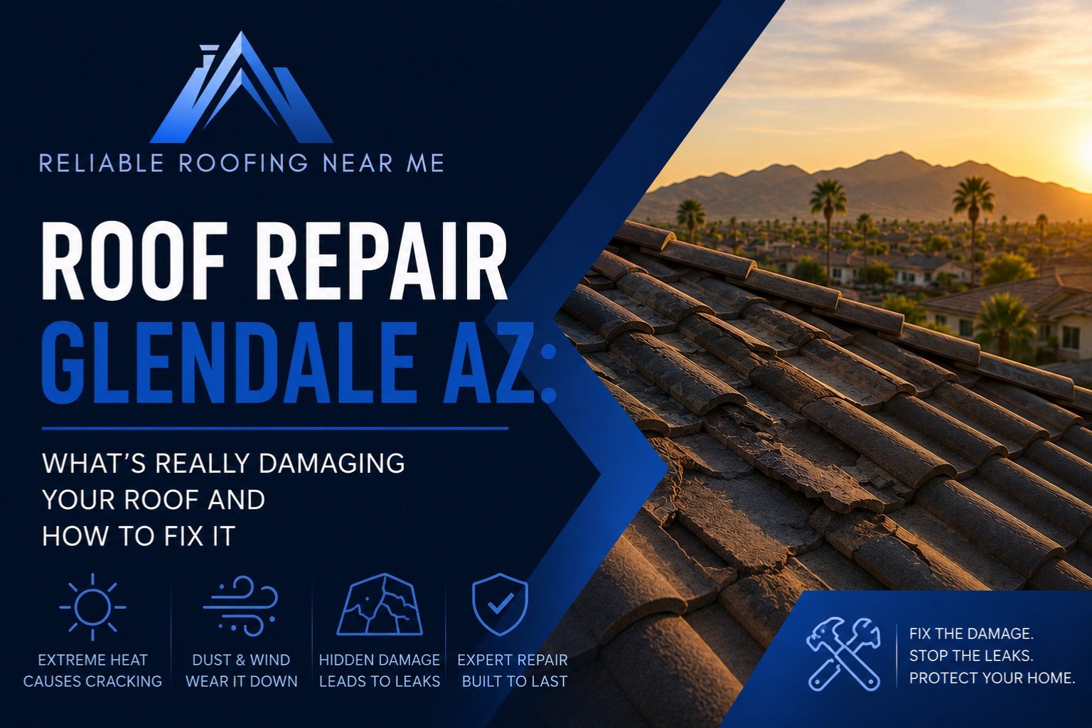 Roof Repair Glendale AZ What's Really Damaging Your Roof and How to Fix It