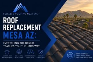 Roof Replacement Mesa AZ Everything the Desert Teaches You the Hard Way