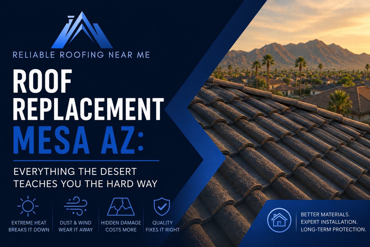 Roof Replacement Mesa AZ Everything the Desert Teaches You the Hard Way