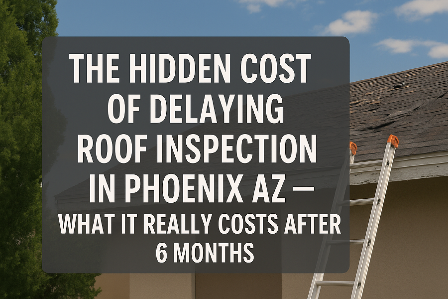 Discover the hidden cost of delaying roof inspection in Phoenix AZ. Real stories, data, and expert insights from Reliable Roofing Near Me show how a $99 check can save thousands later.